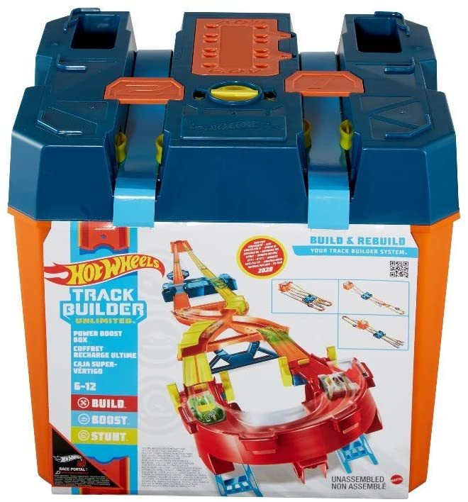 Hot Wheels Track Builder Ultimate verseny hordozható játékdoboz